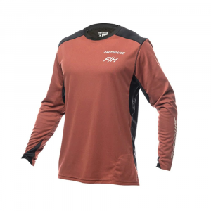 Fasthouse | Youth Alloy Rally Ls Jersey Men's | Size Medium In Clay/black | Spandex/polyester
