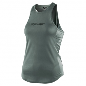 Troy Lee Designs | Wmns Luxe Tank Women's | Size Extra Large In Steel Green | Spandex