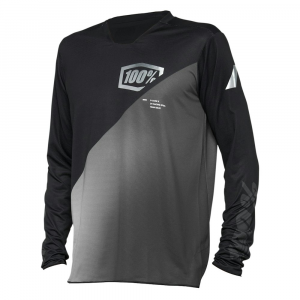 100% | R-Core-X Long Sleeve Jersey Men's | Size Small In Black/grey | Spandex/polyester