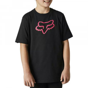Fox Apparel | Youth Legacy Ss T-Shirt Men's | Size Large In Black/pink | 100% Cotton