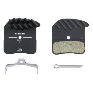 Shimano | H03A-Rf Disc Brake Pad And Spring Resin Compound, Finned Alloy Back Plate, One Pair