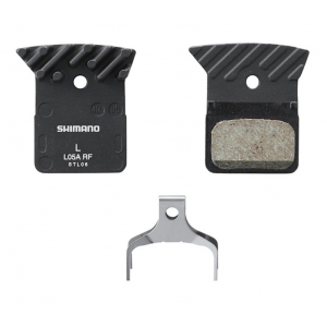 Shimano | L05A-Rf Disc Brake Pad And Spring Resin Compound, Finned Alloy Back Plate, One Pair