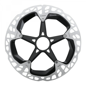 Shimano | Xtr Rt-Mt900-L Disc Brake Rotor 203Mm, Center Lock, Silver/black