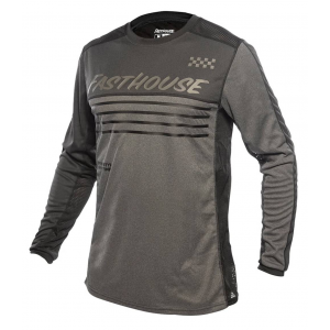 Fasthouse | Mercury Classic Ls Jersey Men's | Size Small In Black Heather/charcoal Heather | 100% Polyester