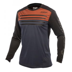 Fasthouse | Sidewinder Alloy Ls Jersey Men's | Size Small In Rust/midnight Navy | Spandex/polyester
