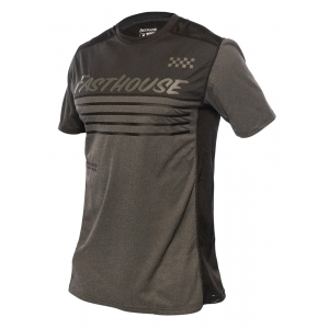 Fasthouse | Mercury Classic Ss Jersey Men's | Size Small In Black Heather/charcoal Heather | 100% Polyester
