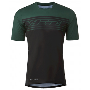 Yeti Cycles | Enduro Jersey S/s Men's | Size Medium In Evergreen Stripe