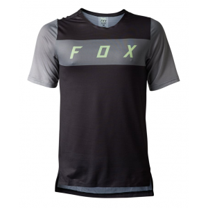 Fox Apparel | Flexair Ss Jersey Arcadia Men's | Size Medium In Black