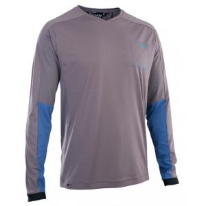 Ion | Traze Amp Ls Aft Jersey Men's | Size Large In 214 Shark Grey | 100% Polyester