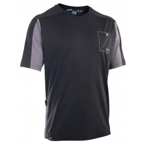 Ion | Traze Amp Ss Aft Jersey Men's | Size Large In 900 Black | 100% Polyester