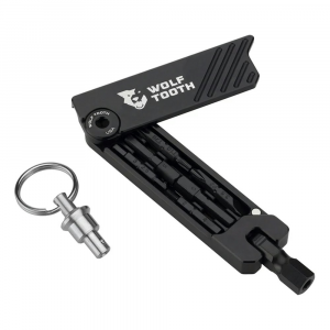 Wolf Tooth Components | 6 Bit Hex Wrench Multi Tool With Keyring Black
