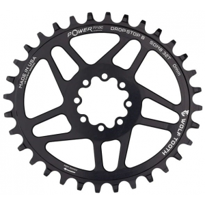 Wolf Tooth Components | Direct Mount Oval Chainring Sram 8-Bolt 34T 0Mm Offset | Aluminum