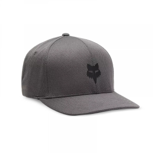 Fox Apparel | Tech Flexfit Hat Men's | Size Small/medium In Steel Grey | 100% Polyester