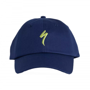 Specialized | S-Logo 6 Panel Dad Hat | Size Youth In Deep Marine Blue | 100% Cotton