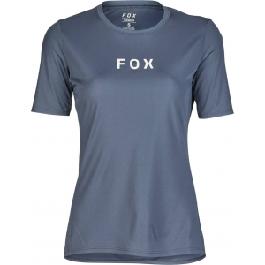 Fox Apparel | Women's Ranger Short Sleeve Wordmark Jersey | Size Large In Graphite | Polyester
