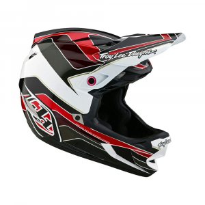 Troy Lee Designs | D4 Polyacrylite Block Helmet Men's | Size Extra Small In Charcoal/red