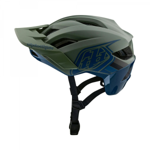 Troy Lee Designs | Flowline Se Badge Helmet Men's | Size Extra Small/small In Olive/indigo