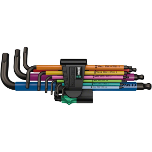 Wera | 950/9 Hex-Plus Sb L-Key Hex Wrench Set Multicolor, Metric