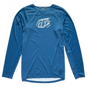 Troy Lee Designs | Skyline Ls Iconic Jersey Men's | Size Xx Large In Indigo | Spandex/polyester