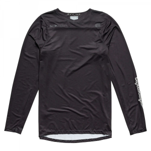Troy Lee Designs | Skyline Ls Mono Jersey Men's | Size Small In Black | Spandex/polyester
