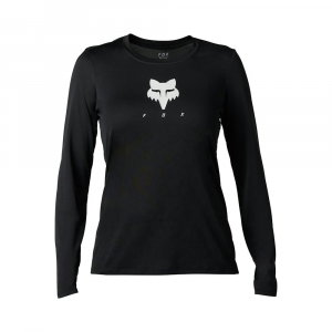 Fox Apparel | Women's Trudri Long Sleeve Jersey | Size Extra Small In Black | 100% Polyester