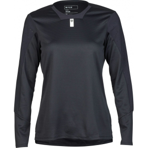 Fox Apparel | Women's Defend Long Sleeve Jersey | Size Large In Black | Polyester