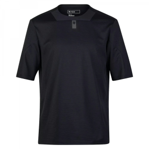 Fox Apparel | Defend Short Sleeve Jersey Men's | Size Large In Black | Elastane/nylon/polyester