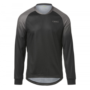 Giro | Men's Roust Ls Jersey Ga M Roust Ls Jersey Bk/gy Xl | Size Extra Large In Black/grey | Polyester