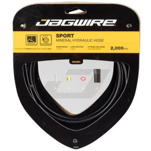 Jagwire | Sport Mineral Oil Hydraulic Hose Kit - Tektro | Black | 2000Mm, For Auriga Comp, Orion, Hd-M275