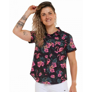 Dharco | Women's Tech Party Shirt | Size Medium In Rippin/sippin