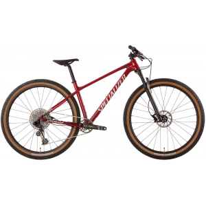 Specialized | Chisel Hardtail Comp Bike 2022 Gloss Red Tint Fade Over Brushed Silver / Tarmac Black / | White | W/ Gold Pearl L