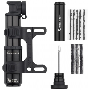 Wolf Tooth Components | Encase Pump 40Cc With Tubeless Tire Plug Tool P40-Plug | Nylon