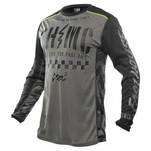 Fasthouse | Off-Road Grindhouse Charge Jersey Men's | Size Small In Gray | 100% Polyester