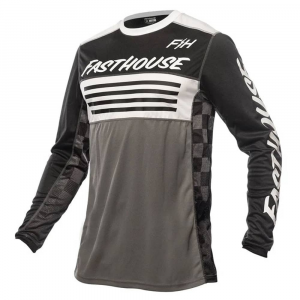 Fasthouse | Grindhouse Omega Jersey Men's | Size Large In Black/gray | 100% Polyester