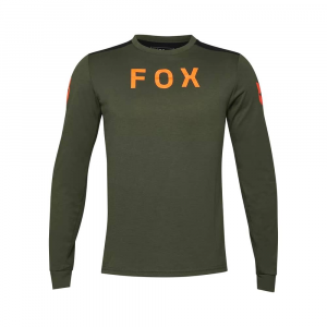 Fox Apparel | Ranger Dr Ls Jersey Aviation Men's | Size Medium In Dark Sage | Polyester