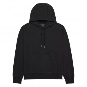 Fox Apparel | Wordmark Oversized Fleece Po Men's | Size Medium In Pewter