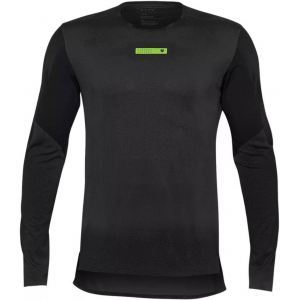 Fox Apparel | Rawtec Ls Jersey Minaar Men's | Size Extra Large In Black | Elastane/nylon/polyester