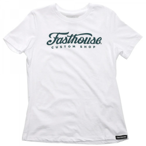 Fasthouse | Women's Morris Ss T-Shirt | Size Small In White | 100% Cotton