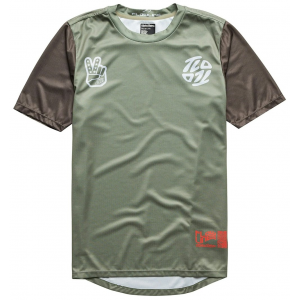 Troy Lee Designs | Youth Flowline Ss Jersey Men's | Size Extra Small In Olive