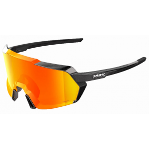 100% | Korbin Sunglasses Men's In Gloss Metallic Black/orange Flash Mirror Photochromic