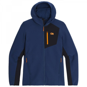 Outdoor Research | Men's Vigor Plus Fleece Hoodie | Size Large In Cenote/black | Elastane/nylon/polyester