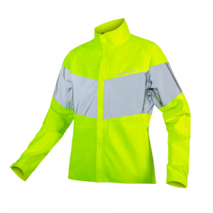 Endura | Urban Luminite En1150 Waterproof Jacket Men's | Size Extra Small In Hiviz Yellow | 100% Polyester
