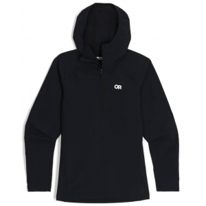 Outdoor Research | Women's Freewheel Mtb Half Zip Hoodie | Size Small In Caramel | Nylon