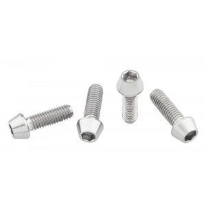 Wolf Tooth Components | Ti Water Bottle Cage Bolts | Raw | Low Profile | Titanium