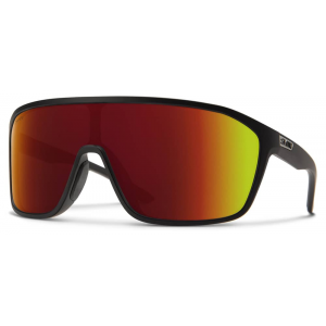 Smith | Boomtown Sunglasses Men's In Matte Black/chromapop Red Mirror