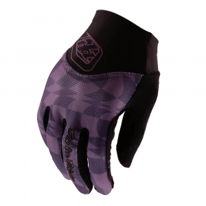Troy Lee Designs | Women's Ace 2.0 Glove | Size Medium In Twisted Checkers Deep Purple