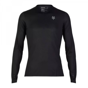 Fox Apparel | Flexair Ascent Ls Jersey Men's | Size Xx Large In Black | Polyester