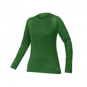 Endura | Women's Singletrack L/s Jersey | Size Small In Machair Green | Polyester/elastane