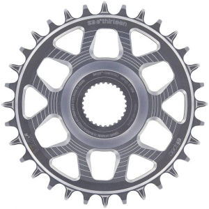 E.thirteen | Helix Race E*spec Turbo Lev 2.1/2.2 Chain Ring 34T Dm Silv 9Mm Offset | Aluminum
