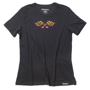 Fasthouse | Women's Sun Struck Ss T-Shirt | Size Extra Large In Black | 100% Cotton
